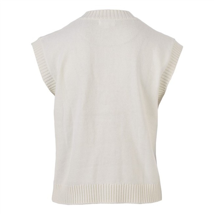 Enjoy gebreid Gilet met zakken 507453 Ecru